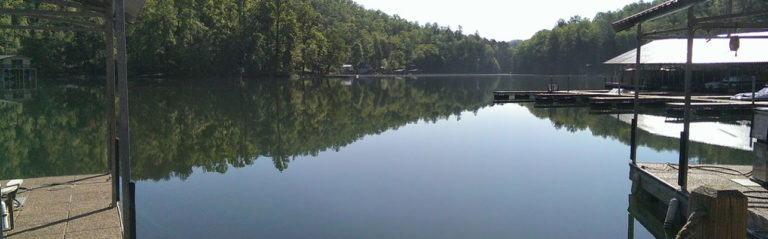 View of Lake Burton from LaPrade's Deck